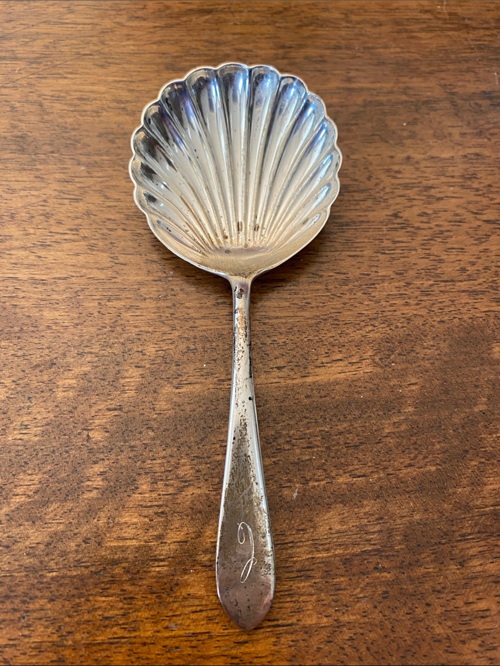 S. KIRK & SON Wadefield Sterling Silver Bon Bon Nut Spoon Old Maryland